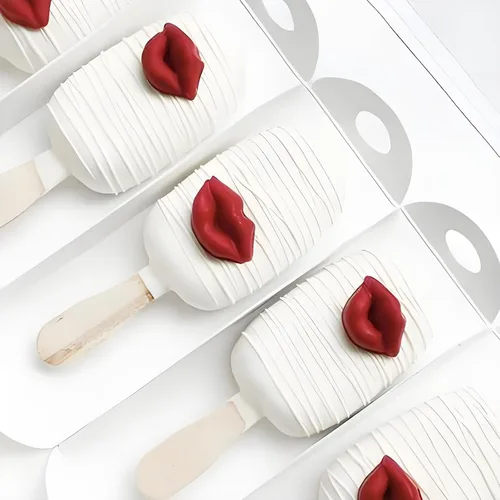 Miniatura 4 de Molde sexy de silicona para labios, molde para hornear de chocolate con forma de corazón para decoración de tartas de San Valentín, decoración