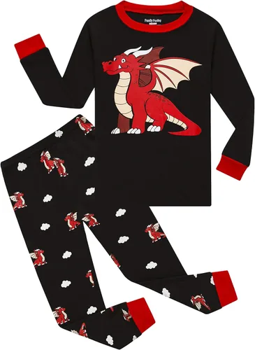 Miniatura 30 de Family Feeling - Pijamas para niños y niños pequeños, conjunto de pijamas de 2 piezas, ropa para dormir de 100 % algodón