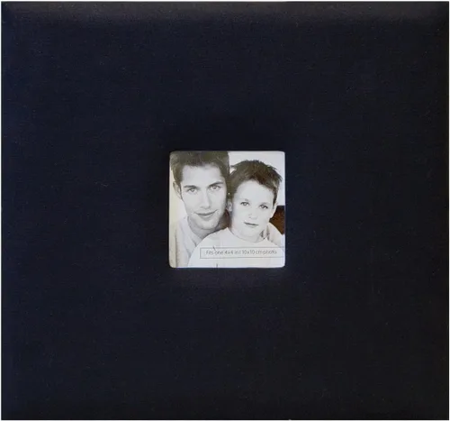 MCS Álbum de recortes de tela expandible de 10 páginas con cubierta de apertura de fotos y páginas de 8 x 8 pulgadas, 9.6 x 8.5 pulgadas, negro