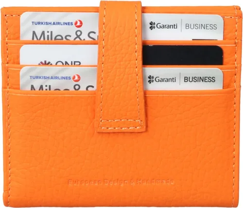 Miniatura 30 de Grande -3803 Cartera unisex, Azul (Iced Blue), Cartera delgada de cuero con cierre a presión pequeño
