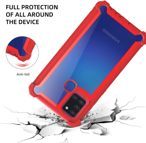 Miniatura 2 de Asuwish Funda de teléfono para Samsung Galaxy A21S, resistente, a prueba de golpes, dura, a prueba de caídas, protección de cuerpo completo