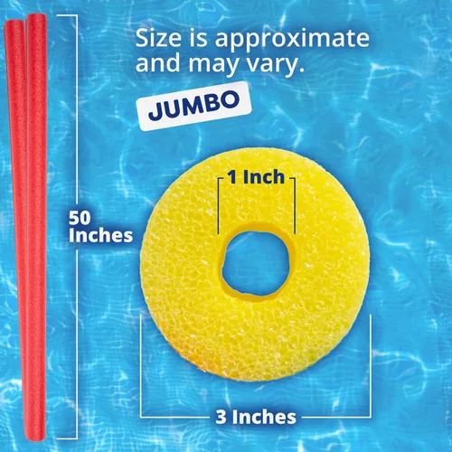 In The Swim Fideos de piscina – Fideos de espuma grandes suaves para mayor flotabilidad – Dispositivo de entrenamiento flotante, ayuda para Surtido
