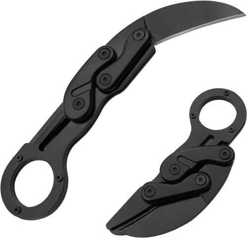 Cuchillo de supervivencia al aire libre, mini, para camping, con mango de acero inoxidable, multifunción, táctico, para exteriores, herramientas de