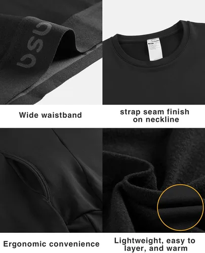 Miniatura 5 de LAPASA Men's Thermal Underwear Set Soft Fleece Lined Long Johns LightMidHeavy Weight Base Layer Top & Bottom M11M24M57