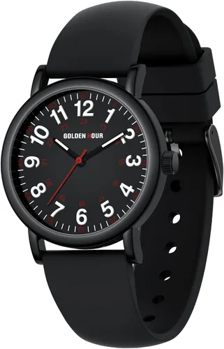 Miniatura 11 de GOLDEN HOUR - Reloj de enfermera impermeable para profesionales médicos, estudiantes, mujeres y hombres, esfera luminosa de fácil lectura, 24 horas