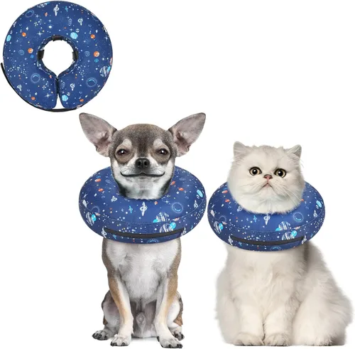 Miniatura 47 de Supet Cono Inflable para Perro para Perros Grandes, Medianos y Pequeños, Collar de Cono Suave para Perros y Gatos, Collar EC para Cuello de Perro