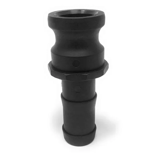 Gloxco Acoplamiento de manguera de leva y ranura de polipropileno tipo E, adaptador Camlock macho de 1 pulgada x vástago de manguera de 1 pulgada