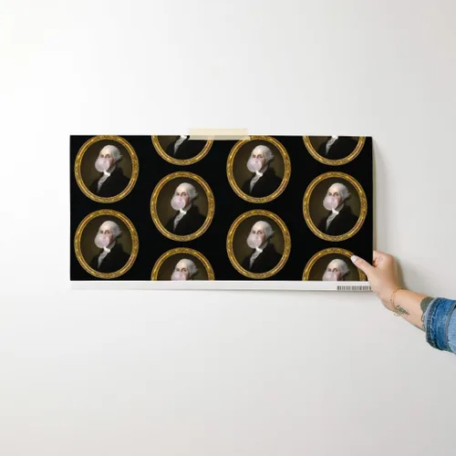 Miniatura 7 de Spoonflower Papel tapiz para despegar y pegar - George Washington Bubble Gum Historia de la Biblioteca Histórica Divertida Histórica Papel pintado