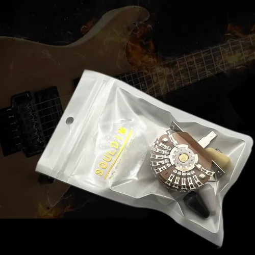 Miniatura 3 de Guitarra de 5 vías 24 teclas Super interruptor de palanca selector de pastilla Super 4-Pole Double Wafer para guitarras Strat/Tele con punta