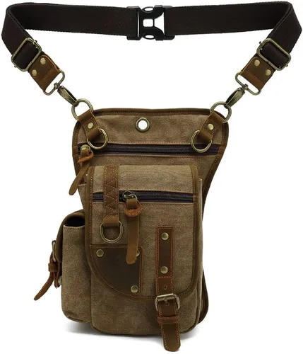 Miniatura 3 de Riñonera de cuero para hombres y mujeres, bolsa de protección multiusos, para motocicleta, deportes al aire libre, ciclismo, equitación, senderismo