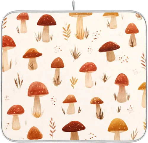 Miniatura 42 de Tapete de secado de platos para encimera de cocina, tapete de secado de platos, tapete escurridor de platos, almohadilla de microfibra absorbente