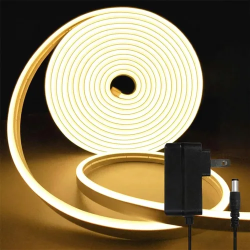 Miniatura 14 de Tira de luz LED de neón inteligente IC de 6.56 pies, tira de luz LED con aplicación/control remoto, cambio de color, sincronización de música, tira
