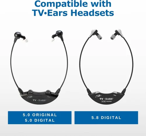 Miniatura 6 de TV · EARS Puntas de repuesto originales para auriculares originales de 4 pares, auriculares digitales y 5.8 de orejas de TV digital, suministro de 1