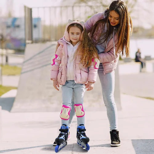 Miniatura 6 de Patines en línea para niños y niñas de 6 a 12 años, patines ajustables para principiantes con ruedas iluminadas para niños, jóvenes y adolescentes
