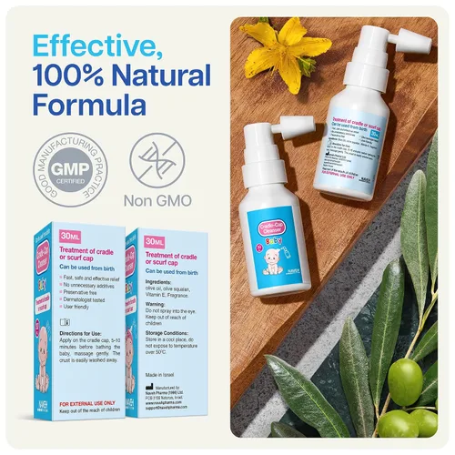 Miniatura 6 de NAVEH PHARMA Limpiador de tapa de cuna para bebés y niños Tratamiento de tapa de cuna 100% natural Spray y lavado sin fregar Mejor que
