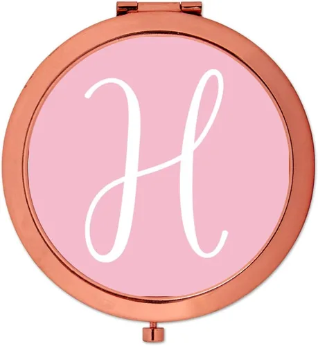 Miniatura 21 de Andaz Press Espejo compacto de oro rosa, regalo de boda de dama de honor, rosa rubor, paquete de 1, despedida de soltera, despedida de soltera, Maid