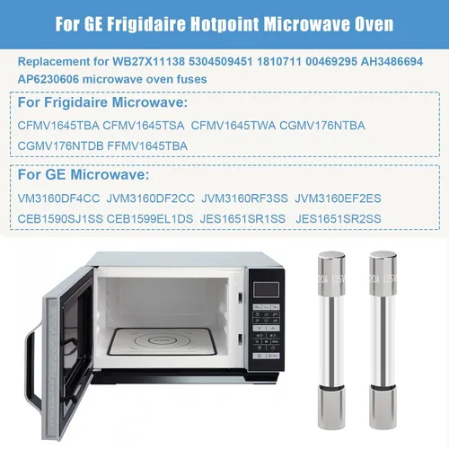Miniatura 3 de 5304509451 Fusible de microondas para GE, Frigidaire, Kenmore Microondas, 20 Amp 125 Voltios-Reemplaza 1810711, EA3486694, PS3486694, AH3486694