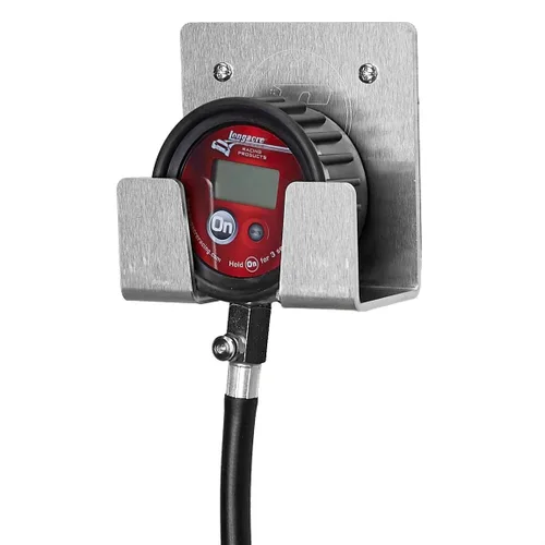 Miniatura 2 de Speedway Motors Soporte de manómetro de presión de neumáticos de aluminio para medidores de 2 a 4 pulgadas, soporte de pared o caja de herramientas