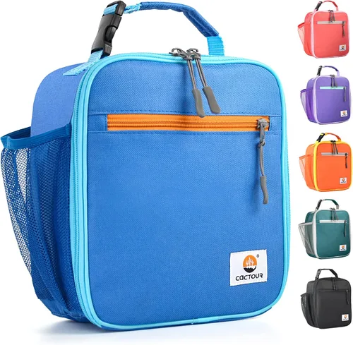 Miniatura 15 de CaCTOUR Lonchera para Niños, 2 Paquetes Bolsa de Almuerzo Aislada para Niñas y Niños, Bolsa Suave Mini Enfriador Regreso a la Escuela Bolsa