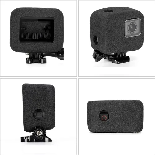 Miniatura 5 de Taisioner Windslayer - Carcasa para GO Hero 5 Hero 6 Hero 7, color negro, reducción de ruido