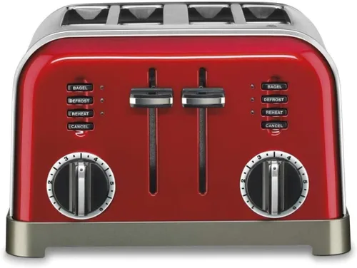 Miniatura 6 de Cuisinart CPT-180BKS Tostadora Clásica de 4 Rebanadas, Negro/Acero Inoxidable