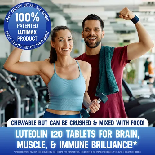 Miniatura 6 de Luti max Complejo de luteolina con rutina, suplementos cerebrales de apoyo inmunológico, bioflavonoides con vitamina C, D y E para problemas