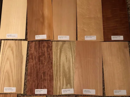 Miniatura 3 de Paquete de piezas de chapa de madera etiquetadas de 40-6" x 12" (20 pies cuadrados) de marquetería exótica y doméstica