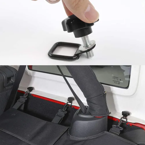 Miniatura 7 de JeCar Tornillos de Mariposa para Techo Rígido de Remoción Rápida Pernos de Techo Rígido con 6 Anclajes de Sujeción Compatibles con Jeep Wrangler