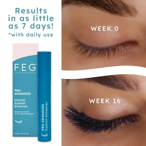 Miniatura 6 de FEG Pro Advanced - Suero natural potenciador de pestañas para un rápido crecimiento de pestañas, suero de pestañas extra fuerte para el crecimiento
