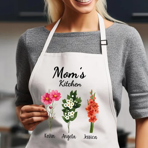 Miniatura 7 de 7th Hill Delantal Personalizado para Mujeres, Regalos Personalizados para Mamá, Regalos de Abuela, Regalos del Día de la Madre para Mujeres, Regalos