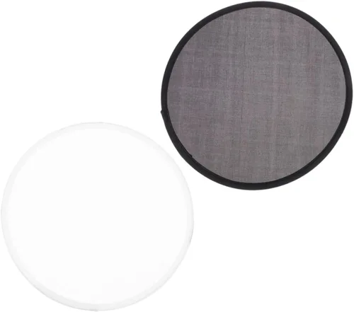 ARTIBETTER Ventilador plegable portátil de mano redondo de 2 piezas para ligero y conveniente para bodas, festivales, viajes y material fácil de