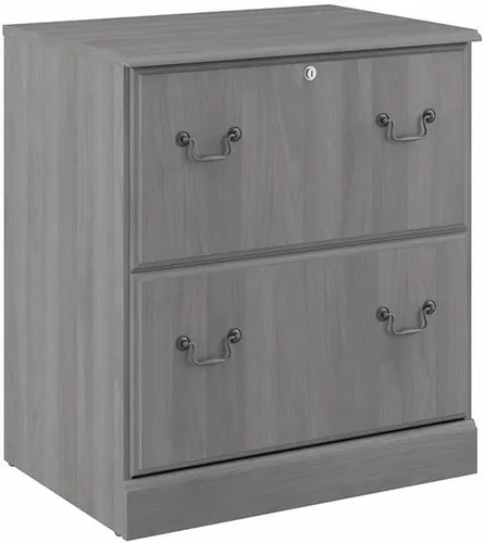 Miniatura 8 de Bush Home Archivador lateral Saratoga con 2 cajones en roble blanco lino