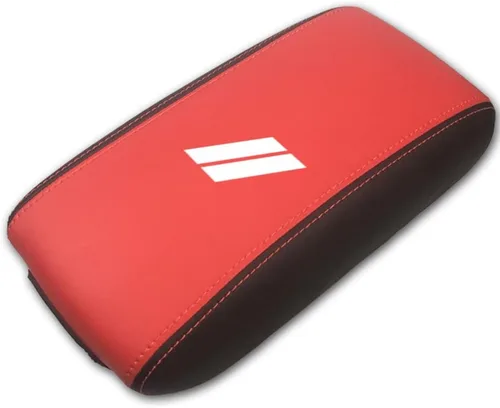 Miniatura 9 de Funda para el reposabrazos de la consola central, de piel, antiarañazos, de protección, accesorios de decoración interior, para Dodge Durango Fibra