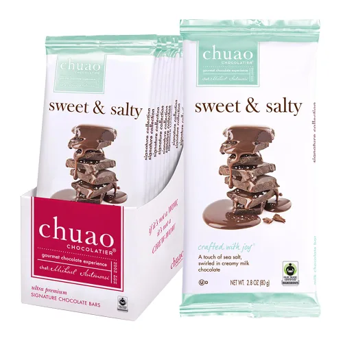 Miniatura 12 de Chuao Chocolatier Oh My S'mores Barras de chocolate con leche, chocolate gourmet artesano europeo sin conservantes, para cestas de regalo, Navidad