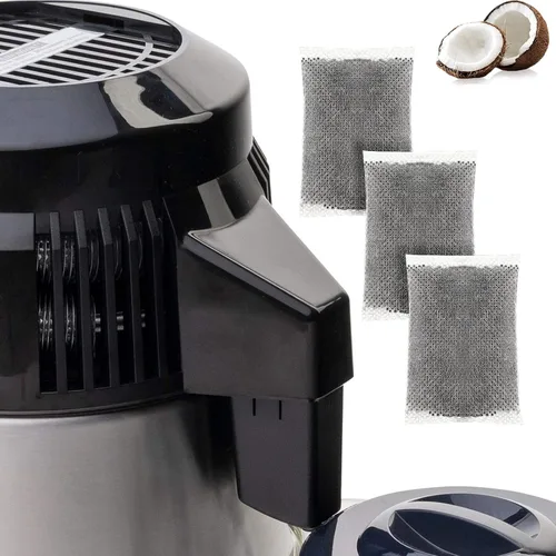 Miniatura 7 de Weewooday 50 filtros de agua de destilador de carbón activado, bolsas de filtro de carbón activado de repuesto de cáscara de coco compatibles