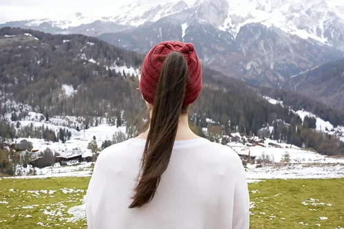 Miniatura 114 de Funky Junque - Gorro para mujer con ranura para cola de caballo