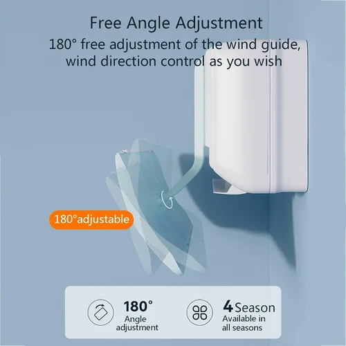 Miniatura 4 de Deflector de flujo para aire acondicionado, deflector de aire acondicionado retráctil con ángulo deflector ajustable, deflector de aire