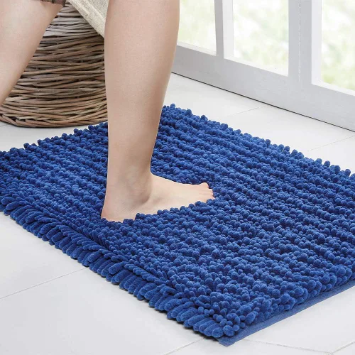 Miniatura 20 de Walensee Alfombra de baño antideslizante (24x17 pulgadas, rosa polvoriento) absorbente de agua, súper suave, lanuda de felpilla, lavable a máquina