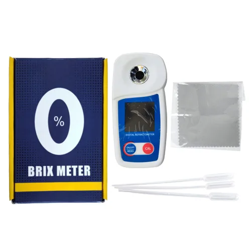 Miniatura 6 de Refractómetro digital Brix Flagfront Brix Medidor Refractómetro Compensación automática de temperatura Brix Rango de refractómetro 0-55%, ±0.1%
