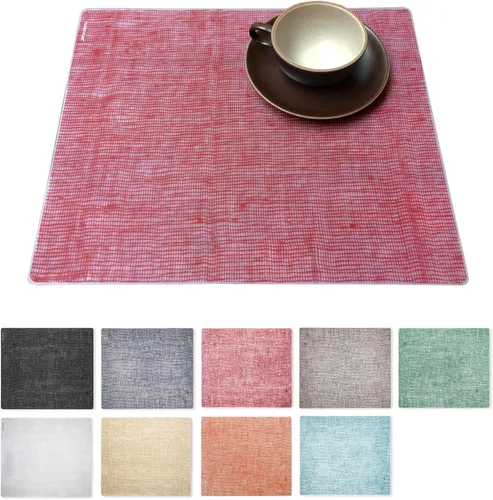 Miniatura 13 de Modern-Twist Mantel individual rectangular de silicona de 14 x 16 pulgadas, 100% silicona de grado alimenticio, estampado Asawa en niveles, paquete