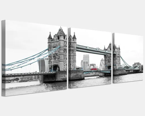 Miniatura 13 de NAN Wind 3 piezas de lienzo moderno Giclée impresiones en blanco y negro con paraguas rojos, lienzo romántico para parejas, pinturas de paisaje rojo