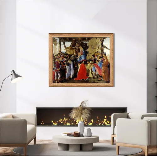 Miniatura 357 de A&T ARTWORK Campo de trigo con cipreses de Van Gogh Las reproducciones de arte clásico mundial, impresiones en lienzo giclée para decoración