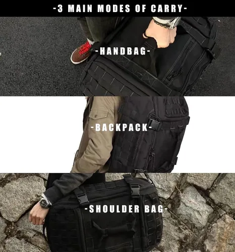Miniatura 9 de Bolsa de gimnasio, bolsa de viaje para hombres y mujeres, bolsa de entrenamiento para militares, deportes, durante la noche, baloncesto, táctica