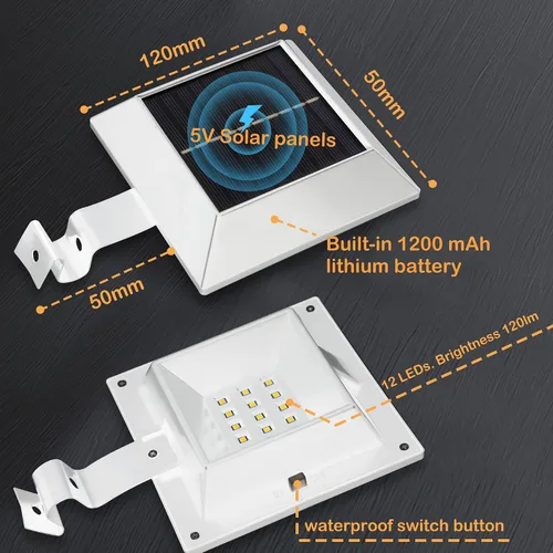 Miniatura 5 de Luz Solar para Mástil de Bandera, Luz de Mástil de Bandera Blanca Cálida de 3000k Mejorada Alimentada por Energía Solar para Mástil de Bandera de 5