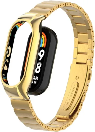 Miniatura 9 de HOPMC Correa de reloj compatible con Xiaomi mi Band 8 correas ajustables con hebilla de metal impermeable correa de repuesto accesorios