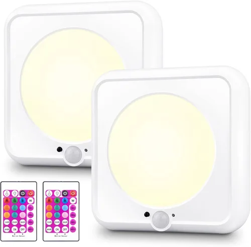 Miniatura 10 de BIGMONAT: lámpara LED de techo inalámbrica, luz de ducha RGB accionada a pilas con control remoto y temporizador, cambio de color, regulable