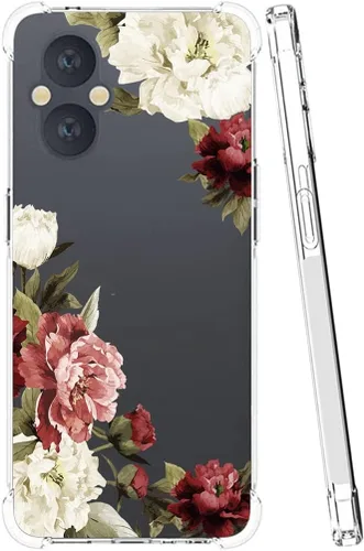 Miniatura 2 de Funda para OnePlus Nord N20 5G, para OnePlus N20 Funda transparente para niñas y mujeres, TPU suave a prueba de golpes, funda protectora