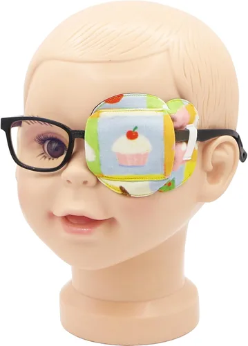 Miniatura 28 de Astropic Parche para ojos de algodón y seda 3D para niños, parche de ojos para niñas para gafas Parche médico para niños con ojo perezoso
