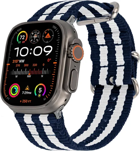 Miniatura 29 de Carterjett - Correa para Apple Watch 1.732 pulgadas, 1.654 pulgadas, 1.575 pulgadas, 1.496 pulgadas, nailon NATO, correas iWatch, mujeres y hombres