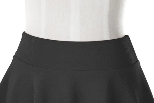 Miniatura 6 de Urban CoCo Women's Basic Versatile Stretchy Flared Casual Midi Skater Skirt